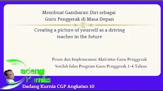 Gambaran diri sebagai Guru Penggerak di masa depan