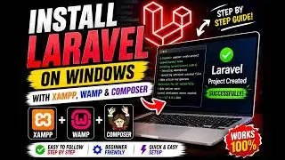 how to install laravel projects on windows with using xampp and wamp server composer