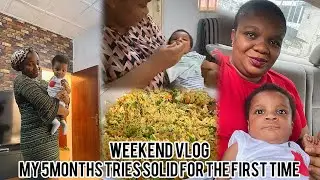 We Gave Babies Solid Food for the first time/house hunting in Nigeria 😭