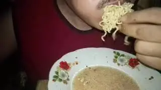 mukbang gagah MAKAN SATU PIRING MIE 1 SUAP