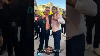Canelo EMBRACES Ryan Garcia after weigh in vs Jaime Munguia!