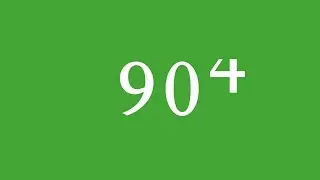 Scrolling numbers count to 1000 green screen