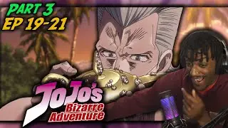 JOJO HAS GENIES?! | JoJo's Bizarre Adventure Part 3 Ep 19-21 REACTION |