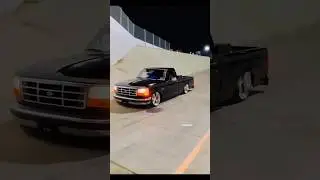 90s Style Ford F150 Slammed on American Racing Wheels 