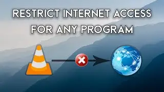 How to restrict internet for any program || without external software ||