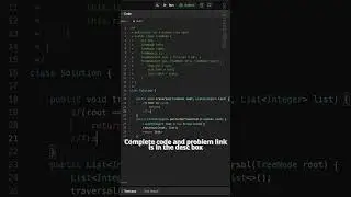 LeetCode Daily: Binary Tree Postorder Traversal Solution in Java | August 25, 2024
