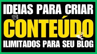 Como ter Ideias de Conteúdos para Criar Artigos para Blogs Usando o Chatgpt Gratuito em 2024