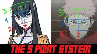 HOW TO DRAW THE FACE : THE 9 POINT SYSTEM
