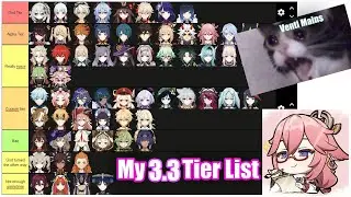 My Tier List for Genshin Impact patch 3.3