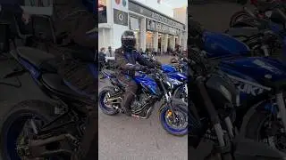 Yamaha MT-07 Sound Aggressive Black Widow Cold Start Ace Cafe💥💨 