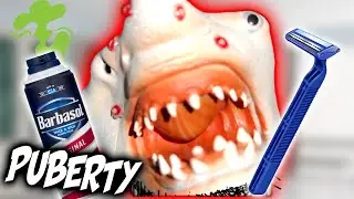 SHARK PUPPET BECOMES A MAN!!!