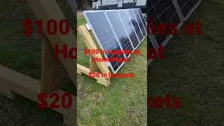 $120 DIY adjustable ground mount for solar panels. Check the description for details.