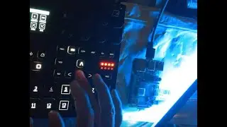 browsing Helm presets running on a Raspberry Pi connected to a Digitakt II