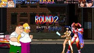 Mugen Homer Simpson and Peter Griffin vs Mai Maino and Benten