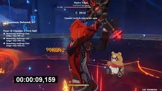 15 SEC DILUC C6R5 VS Egeria's Buttplug 12-3-1  Spiral Abyss Genshin Impact