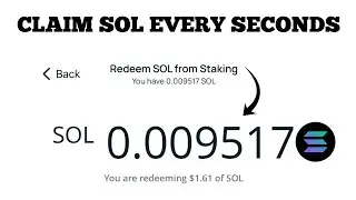 Claim Free SOL Every Seconds With This New Sol Staker | Free Solana