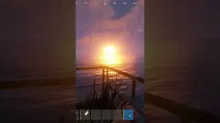 Закат в игре Rust 