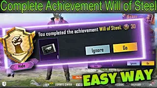 New Hidden Achievement Complete Will of Steel in Easy way after 1.6 update BGMI PUBG MOBILE