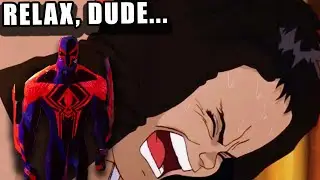 Going to the future to save Testuo BUT Spider Man 2099 is there...