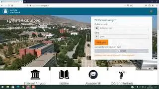 1. Moodle Sistemine Nasıl Giriş Yapılır?