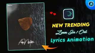 New Trending zoom In/Out text transform lyrics animation in alight motion | 