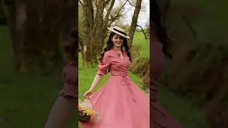 The Pink Flower Girl ft. the Darcy Dress from @sondeflor 🩷 | Vintage Inspired Fashion