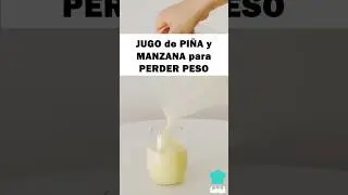BAJA de PESO con este JUGO de PIÑA y MANZANA 🍍🍎 #jugossaludables #adelgazar #perderpeso