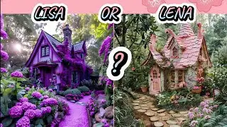 LISA OR LENA QUIZ✨ ( Purple Vs Pink) choose your fav #lisa#lena#trendingvideo