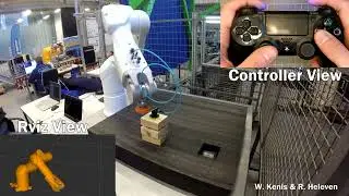 ROS Project -  PS4 Stäubli TX2-60L Stericlean Teleoperation