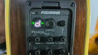 ติดตั้ง fishman presys blend  ( แท้ ) ในกีต้าร์ walden G700ce