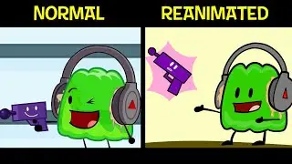 BFDIA 9 Comparison of Original animation vs Candy Kim Toons 