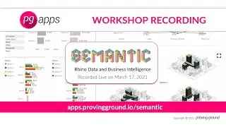 Semantic Virtual Workshop - Rhino and Power BI (Recorded Live on March 17, 2021)