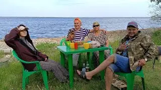У маманьки день рождения на природе с ночевкой. Камышинский берег. Столбичи. Часть 4