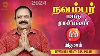November Month Rasi Palan 2024 | Mithunam | 9444453693 | டாக்டர் பஞ்சநாதன்