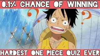 Ridiculously Hard One Piece quiz