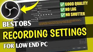 ✔ Best OBS Settings For Recording ❗