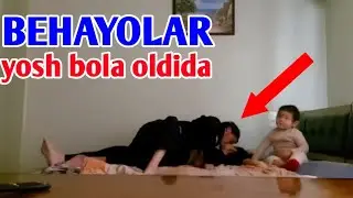 Sharmanda😱 yosh bola oldida qilgan ishini qaranglar😡