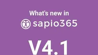 What's New in sapio365 version 4.1