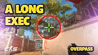 Overpass CS2 - 2 Player A Execute From Long