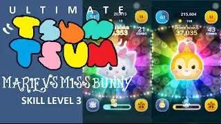 Tsum Tsum - Miss Bunny vs Marie - Skill Level 3
