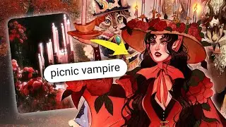 Pinterest images into characters: kinda spooky edition 🦇 (CHARACTER DESIGN CHALLENGE)