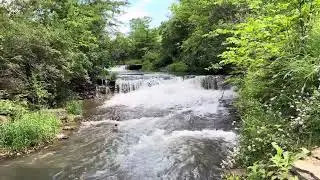 Beautiful Falls at Briggs Woods Park, Iowa, USA