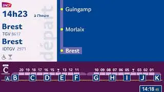 Annonce SNCF TGV IDTGV Paris Montparnasse - Brest [HD - animé]