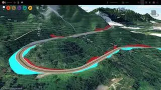 Autodesk Infraworks 2020 Cut and Fill Display