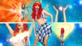Winx Club SPOOF: Bloom's Magic Winx transformation in real life