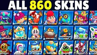 All 860 Brawl Stars Skins EVER Released
