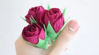 РОЗЫ из Гофрированной Бумаги | Crepe Paper ROSE