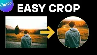 How To Crop A Photo Into A CIRCLE In Canva (Fade Edges of Photo in Canva)