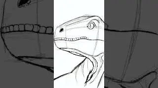 Blue raptor sketch! ✍🏻