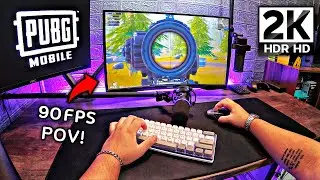 [ASMR CHILL😴] PUBG MOBILE GAMELOOP EMULATOR 90 FPS + 2K HDR HD | KEYBOARD & MOUSE SOUND (GOPRO POV)